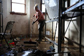 Aftermath of flooding in Taree