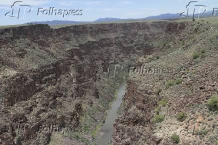 Ponte do desfiladeiro do rio grande em taos - novo méxico.