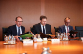German cabinet meeting at the Chancellery in Berlin