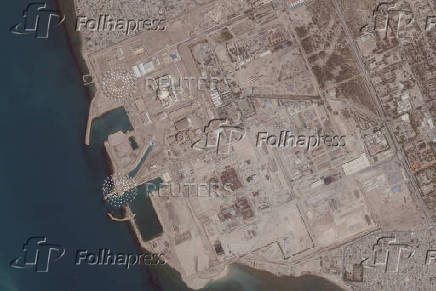 Satellite image shows the Bushehr Nuclear Power Plant