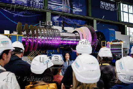 German Economy Minister Katherina Reiche visits Siemens Energy