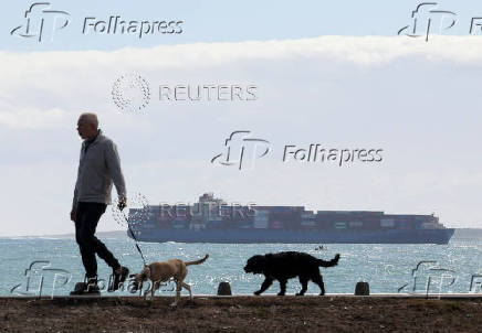 FILE PHOTO: Cape Town port activity ahead of US tariffs coming into force