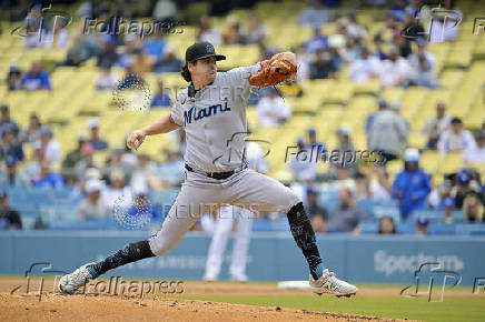MLB: Miami Marlins at Los Angeles Dodgers