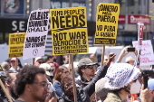 May Day rally and march at Union Square in New York