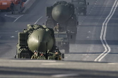 General rehearsal for Russia's annual Victory Day parade in Moscow