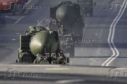 General rehearsal for Russia's annual Victory Day parade in Moscow