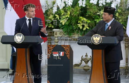 France's President Emmanuel Macron visits Indonesia