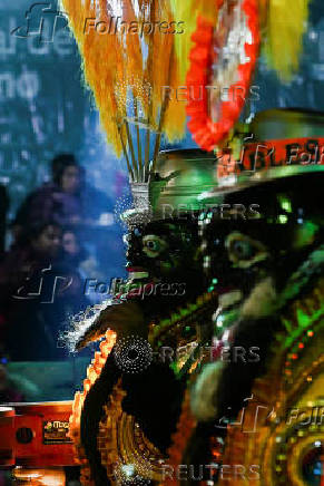 Bolivians celebrate the Gran Poder parade, in La Paz