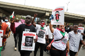 Demonstration against the death of a Kenyan blogger Albert Ojwang who died in police custody, in downtown Nairobi