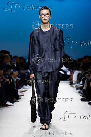 Giorgio Armani presents Spring-Summer 2026 menswear collection, in Milan