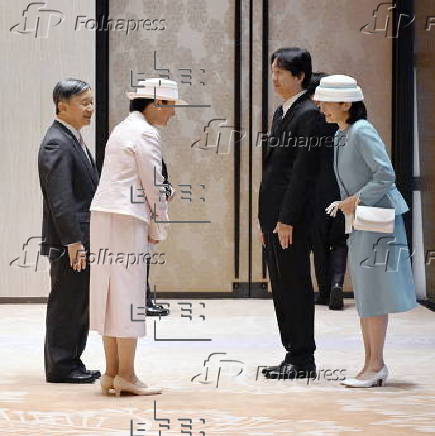 Japanese Emperor Naruhito and Empress Masako depart for Mongolia