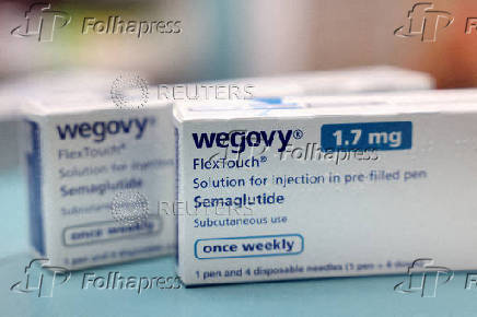 FILE PHOTO: FILE PHOTO: Boxes of Wegovy made by Novo Nordisk are seen at a pharmacy in London