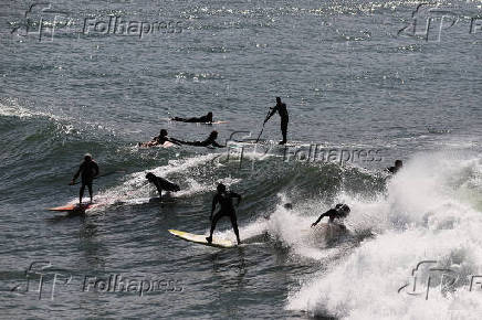 Ressaca do mar no Rio de Janeiro.