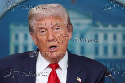 U.S. President Trump meets members of the media at the White House in Washington, D.C