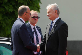 German Chancellor Friedrich Merz visits Lithuania