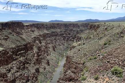 Ponte do desfiladeiro do rio grande em taos - novo méxico.