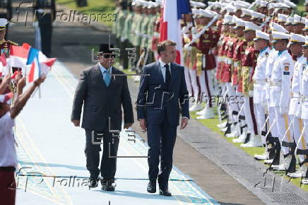 France's President Emmanuel Macron visits Indonesia