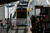 Los Angeles celebrates the opening of the LAX/Metro Transit Center Station