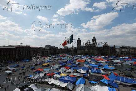 Protest of National Coordination of Education Workers (CNTE) in Mexico City