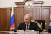 Russian President Putin meets with Rostec CEO Chemezov in Moscow