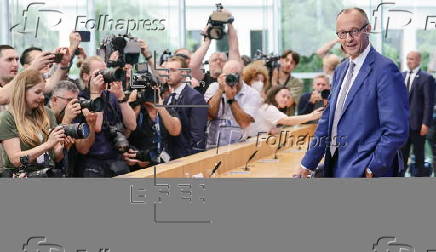 German chancellor's annual summer press conference in Berlin
