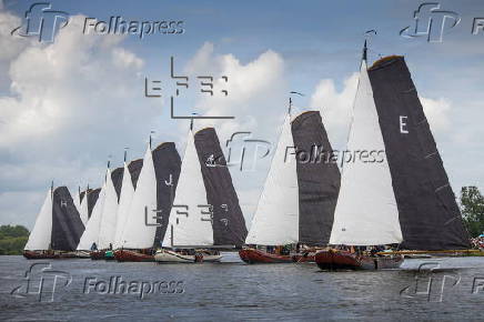 Third day of Frisian sailing competitions Skutsjesilen
