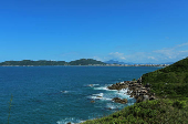 Vista da Praia de 4 Ilhas, em Bombinhas (SC)