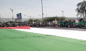 Houthi supporters protest against the USA, Israel