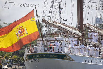 El Juan Sebastián Elcano sale de Santo Domingo con la princesa Leonor rumbo a Nueva York