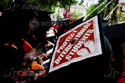 FILE PHOTO: Commencement ceremonies at Harvard University in Cambridge