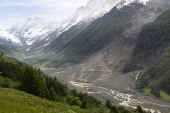 Aftermath of Birch Glacier collapse in Switzerland