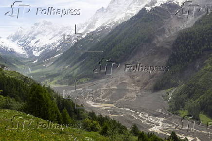 Aftermath of Birch Glacier collapse in Switzerland