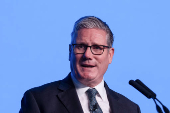 Prime Minister Keir Starmer Speaks At A Conference In London