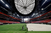 Natural grass installation for FIFA Club World Cub soccer in Atlanta
