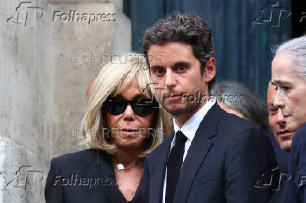Funeral of late French talk show host and TV journalist Thierry Ardisson in Paris