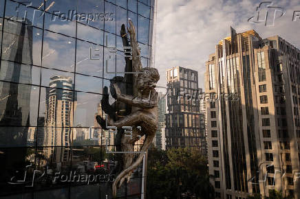 La escultura gigante de un mono en São Paulo subraya la importancia de la biodiversidad