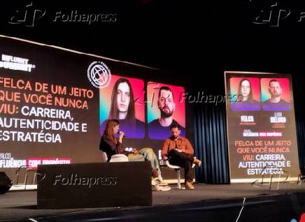 Youtuber e influenciador felca participa da influent summit