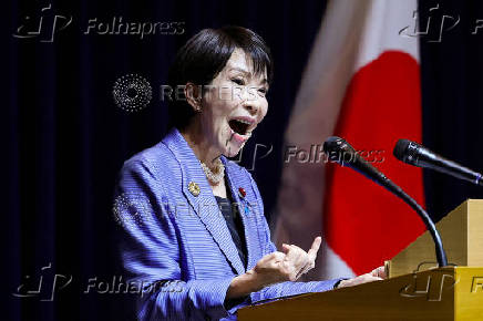 FILE PHOTO: Japanese Prime Minister Sanae Takaichi