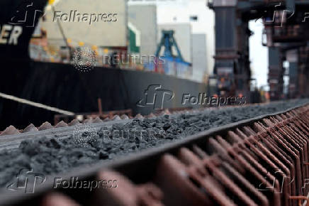 Coking coal is unloaded at Immingham Port