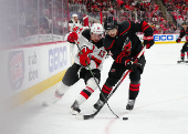 NHL: Stanley Cup Playoffs-New Jersey Devils at Carolina Hurricanes