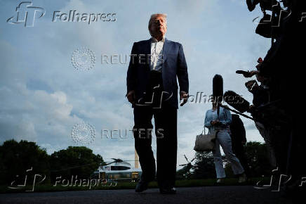 U.S. President Trump returns to White House in Washington