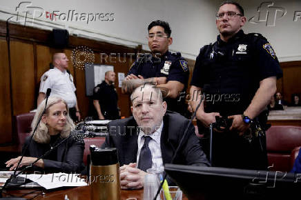 Harvey Weinstein appears at Manhattan Criminal Court for his rape and sexual assault trial, in New York City