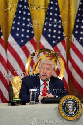 U.S. President Donald Trump holds a meeting of the FIFA Task Force in Washington