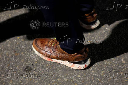 Colombian Senator Miguel Uribe shot during a campaign event, in Bogota
