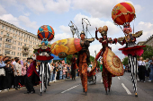Annual street parade, which is part of the Carnival of Cultures celebrating the multi-ethnic diversity of the city, in Berlin