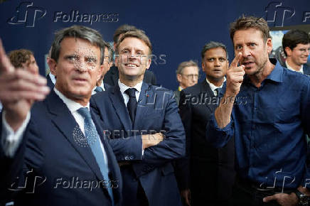 French President Emmanuel Macron visits 