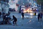 Second night of riots, in Ballymena