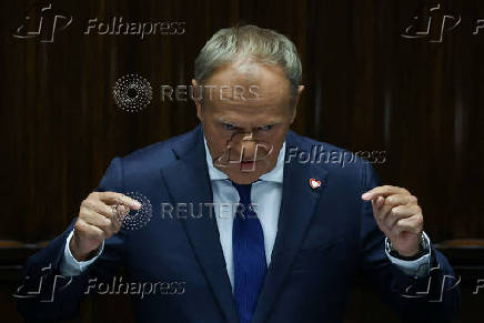 Polish PM Tusk speaks ahead of confidence vote in Warsaw