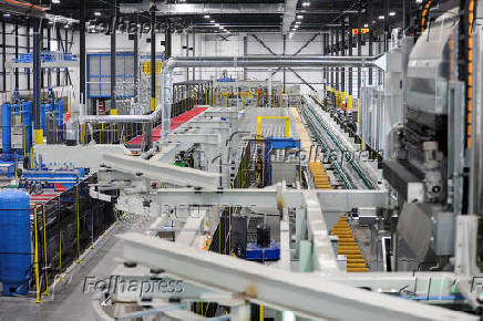 Magna Aluminum Profile's new facility is North America's fully-electric and automated aluminum extrusion line, in Salaberry de Valleyfield