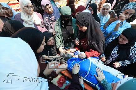 Funeral of Palestinian killed by Israeli forces in the West Bank